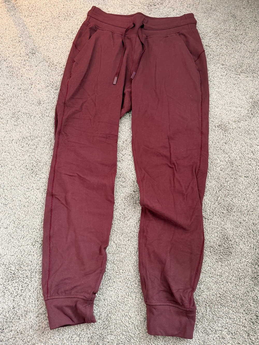 Lululemon Maroon Jogger Pants